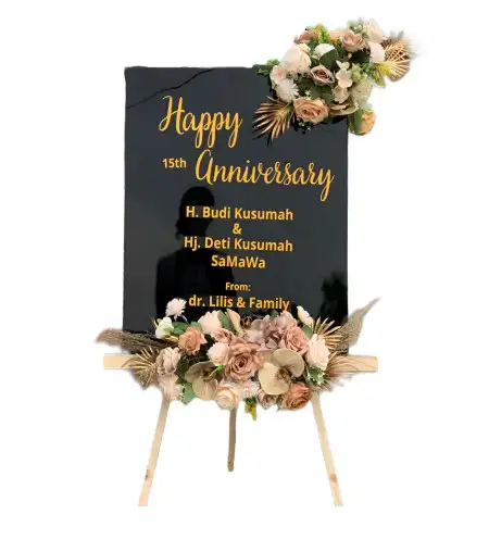 Papan Bunga Akrilik lemahwungkuk